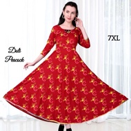 Doli Peacock - Plus Size Anarkali Type Long Kurtis 7XL