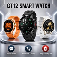 GT12 Smart Watch Bluetooth Calling Sports Smartwatch Metal Body 100 Plus Sports Modes 300mAh Battery