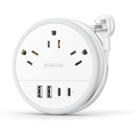 NTONPOWER Travel Power Strip, Travel Essentials, Cruise Essentials 3 Outlets 4 USB Ports(2 USB C), 4