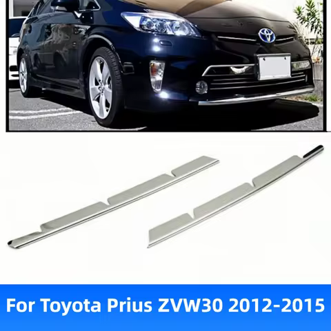 Stainless Front Grill Trim Upper Car Styling Cover Accessories for Toyota Prius ZVW30 2012-2015 Prot