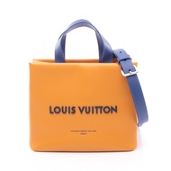 【二手】路易威登LOUIS VUITTON迷你手提購物袋 藏紅花色 M15237 藏紅花色皮革迷你手提購物袋 男士二手 A