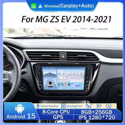For MG ZS 2014-2021 Car Radio Android Multimedia Video Player GPS Navigation Carplay Touch Screen Au