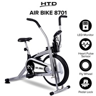 HTD Sport Sepeda Statis Air Bike Alat Olahraga Cardio Fitness 8701 Grey