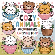 Cozy Animals Colouring Book (1set/10pcs)