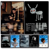 Rap D_Drake Singer Cool Painting Calligraphy Linen Canvas Poster Wall Prints for Living Room Bedroom