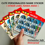 Children's NAME LABEL STICKER CUSTOM STICKER NAME TAG CUSTOM LABEL NINJAGO LEGO Series