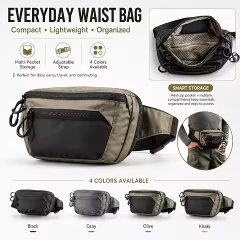 Tactical CCW Chest Bag Fanny Pack Concealed Carry Pistol Pouch Quick Release Molle EDC Bag Hunting H