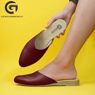 GO.company flat shoes trendyWanita | Genuine cowhide flat shoes
