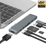 CODE M52F 7 In 1 Two USB type C Hub To Multi HDMI Adapter Macbook Pro USB 3