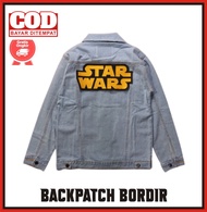 Backpatch Patch Bordir Besar Emblem Jaket Punggung Starwars Kuning