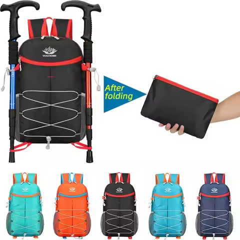 21L Portable Foldable Backpack Folding Mountaineering Bag Ultralight Outdoor Climbing Cycling Travel