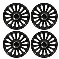 ✴✹4PCS 16in Wheel Hub Cap Bright Black Wheel Rim Protector Universal Replacement For Honda Civic  Le
