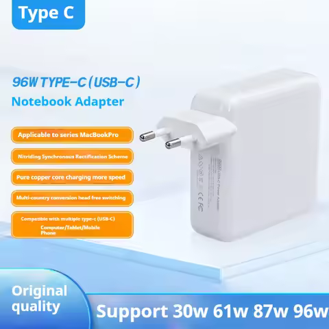30W 61W 87W 96W USB C PD Charger Power Ac Adapter for MacBook Pro16 15 13 Inch New Air 13 Inch 2020/