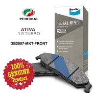 Original Bendix [DB2587MKT] Front Brake Pad - Perodua Ativa 1.0 Alza 3 Front Brake Pad