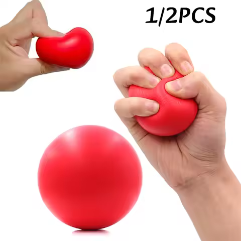 1-2pc Hand Exercise Ball Rehabilitation Training Grip Strengthener Balls Adults Flexibility Silicone