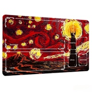 [Durable Non-Slip Game Mat] Game Mat Featuring a Starry Sky And Dark Earth Pattern, Measuring 23.62 