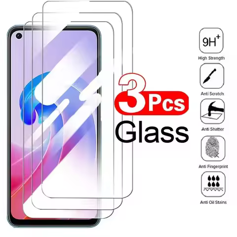 3Pcs Tempered Glass For OPPO A11S A57S A5 A9 2020 Reno 8 5G Screen Protector Narzo 50 Pro