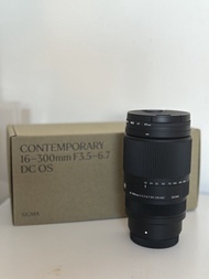 Sigma 16-300mm f/3.5-6.7 DC OS Contemporary  (6月中購買 只使用一次）Fujifilm X Mount