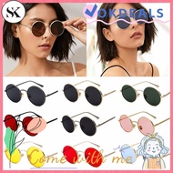 SK Fashion Vintage Sunglasses Circle Glasses Circle Glasses Steampunk Sunglasses Men and Women UV Pr