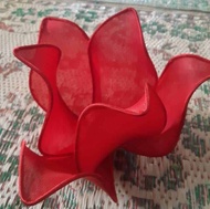 kap lampu hias Dekorasi Jogja/standing/gantung/pelaminan model mawar warna merah