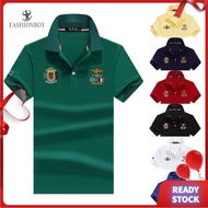 T Shirt Polo Shirt Men's T-shirt Embroidered Men's Paul Polo Shirt Collar T-shirt 10 color Ready Stock