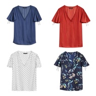 BAR Ruched Flutter Blouse
