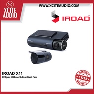 IROAD X11 QHD Dual Channel Front & Rear DashCam Night Vision ADAS App Control Car Camera Driving Rec