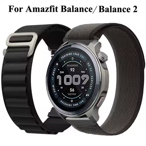 for Amazfit Balance/Balance 2 Nylon Strap for Amazfit Bip 6 Band 22mm Watch Straps for Amazfit Bip 5