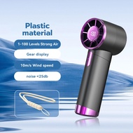 【COD】 JQVITEK Mini Kipas Mudah Alih 100 Super Laju Bahan Logam Angin Super Kencang Paparan LED-FN30E