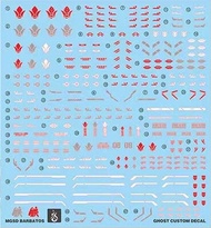 Bộ Sưu Tập Decal Nước Sáng Màu Fluorescent MGSD ASW-G-08 Ba Battosu Gundam Hình Dạng Thứ Tư (Phiên B