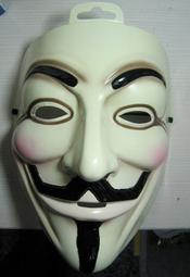 +鐵八甲+正版美國購入V怪客面具V for Vendetta Guy Fawkes Mask有現貨(已含國際運費)