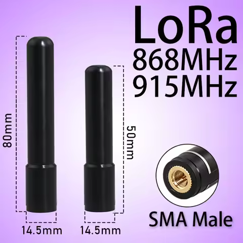 GIZONT Small Size LoRa 868MHz 915MHz Antenna Omin Mini Aerial SMA Male For Meshtastic Board IOT Lora