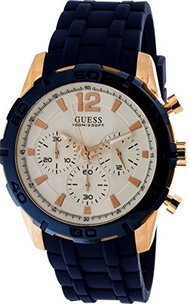 Guess Watches Men s Guess Men s Blue-Rose Gold-White Watch