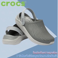 【รับประกันของแท้ 100%】CROCS LITERIDE CLOG Men's and Women's SANDALS 204592รองเท้าแตะและรองเท้าแตะระบายอากาศกันลื่น