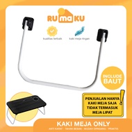 Rumaku Sparepart Pengganti Kaki Meja Lipat Bahan Besi Universal 1 Pcs