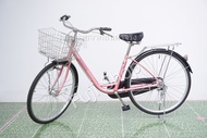 จักรยานแม่บ้านญี่ปุ่น - ล้อ 26 นิ้ว - มีเกียร์ - สีชมพู [จักรยานมือสอง]