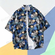 🔥 Local Delivery Men Tropical Pattern Hawaiian Shirt Loose And Comfortable For Hot Weather Shirt