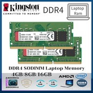 Spot Goods Ready Stock Kingston DDR4 SODIMM Laptop Memory 4GB/8GB/16GB 2400Mhz/2666Mhz DDR4 Ram Note