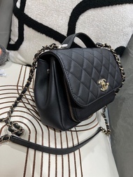 Chanel business affinity medium 黑色荔枝牛皮 ,100%Authentic,98%new 💎尖沙咀中港城門市