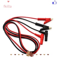 FKILLA Banana plug Soft test cable wires 3.3ft /1m Multimeter test leads Test lead