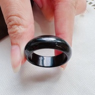 墨翠翡翠戒指戒圈 | 國際20圍 | 天然緬甸玉A貨翡翠 | 送禮