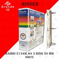 Bambi 2134M A4 3 RING BINDER BINDER 50MM INSERT RING BINDER