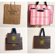 美國代購 大廠品牌提袋coach kate spade Victoria’s Secret a&amp;f 紙袋 環保購物袋