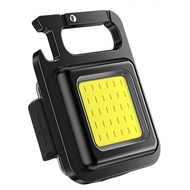 Senter Mini Lampu LED COB Gantungan Kunci Rechargeable Keychain Lampu Emergency Free USB - C001