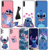 OPPO A3 A3S A5 A37 A40 A60 Neo 9 Reno 6 Pro 10 Pro Plus 8z B4 Anime Lil Stitch Soft black phone case