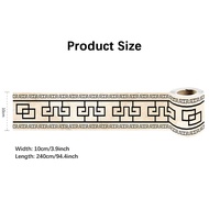 2Pcs Self-adhesive Waist Line Decorative Strip Bathroom Skirting Line Floor Tiles Waterproof Peel &amp; Stick Wall Sticker YX037