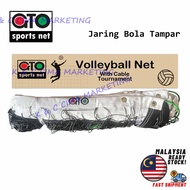 Volleyball Net / Jaring Bola Tampar Tournament 10 Mesh With Cable