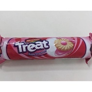 *****] BRITANNIA TREAT BUZZY STRAWBERRY 100G Strawberry Aroma Cream Biscuit/