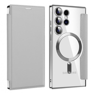 New For Samsung S25 Ultra Casing S25Ultra S25 S24Ultra Electroplated Magnetic Shockproof Phone Case