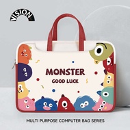 laptop bag bag VISION Cute Monster Laptop Bag Portable for Apple macbook15 Point 6 Inch New Air13.3 Huawei matebook Lenovo Women's 14 Sleeve Bag Pro Protective Cover